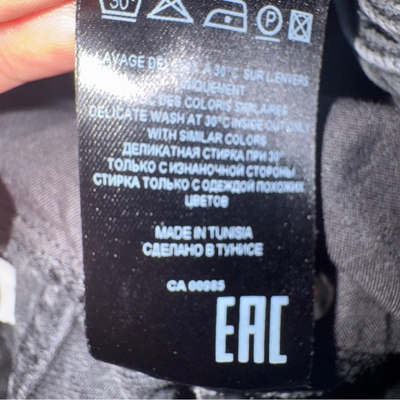 Isabel Marant Etoile Black Fiali Denim Pencil Midi Skirt size 38 - Picture 13 of 13